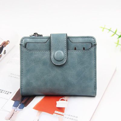 Wholesale PU Zipper Short Wallet
